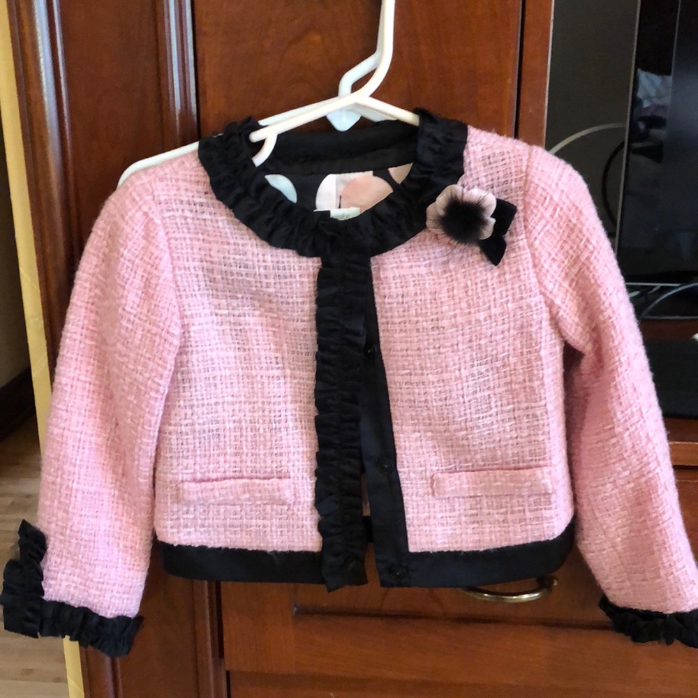 Girls microbe miss grant crop blazer size 3 year